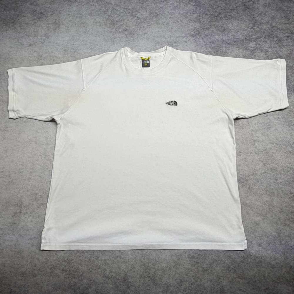 VTG The North Face A5 Series Mens XL White Embroidered Logo Short Sleeve T Shirt